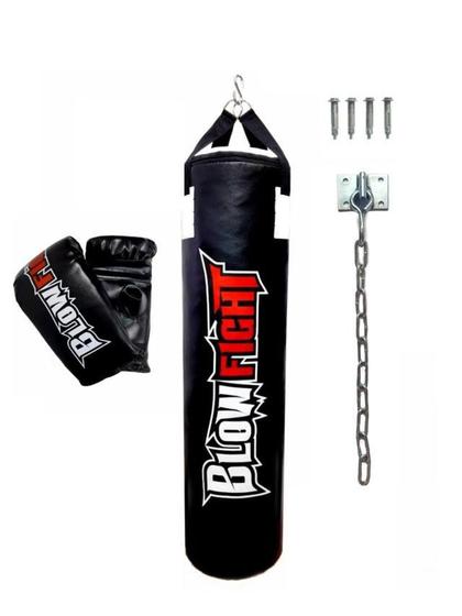 Imagem de Saco De Boxe 90 Cm + Bate Saco + Suporte Blow Fight