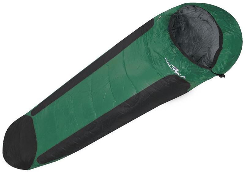 Imagem de Saco de dormir mummy preto e verde