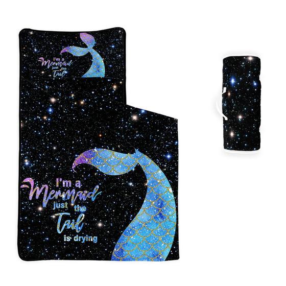 Imagem de Saco de dormir Nap Mat Datura home Mermaid com travesseiro de 3 a 7 anos