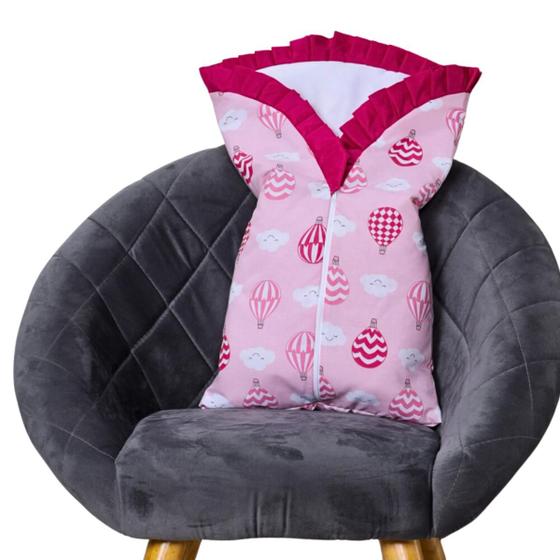 Imagem de Saco de Dormir para Bebê Inverno Estampado Acolchoado com Zíper 100% Algodão - Mãe e Filho