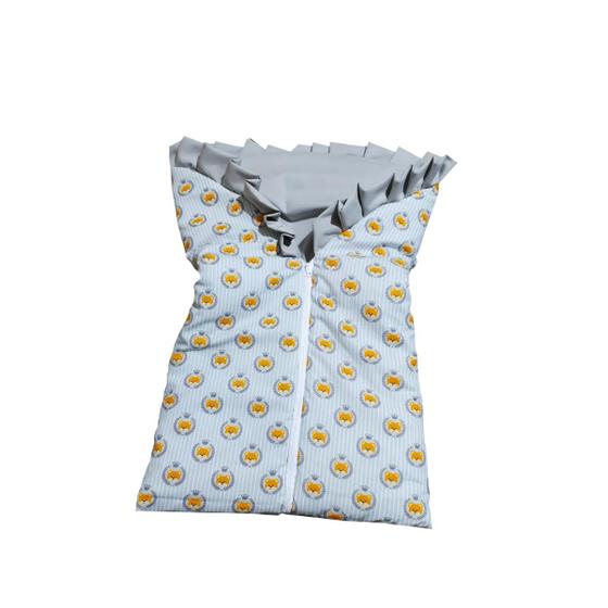 Imagem de Saco de Dormir para Bebê Inverno Estampado Acolchoado com Zíper 100% Algodão - Mãe e Filho