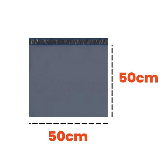 Imagem de Saco De Embalagem Envelope Cinza Com Lacre 50X50 Com 200 Un