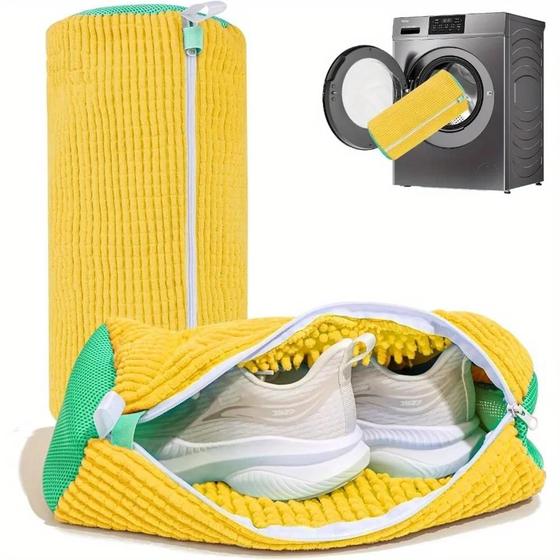Imagem de Saco de lavagem de sapatos, máquina de lavar roupas,