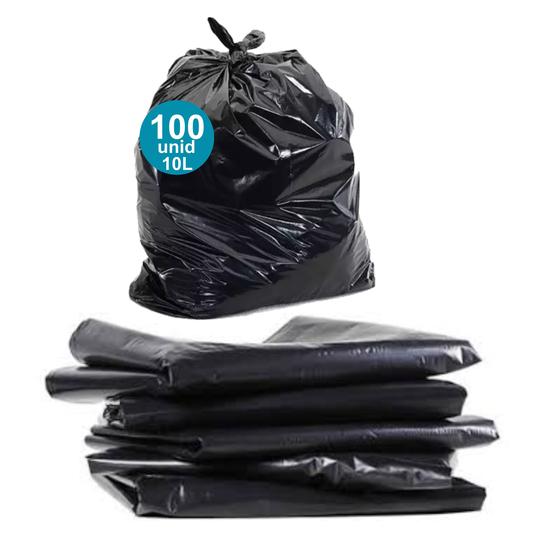 Imagem de Saco de lixo  10 litros - reforçado - 100 unidades