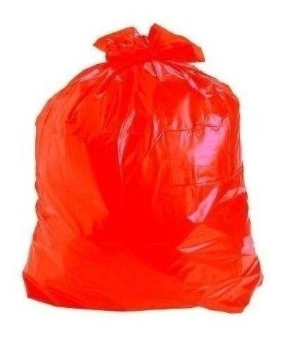 Imagem de Saco De Lixo 100 Litros Colorido Vermelho Com 100 Unidades