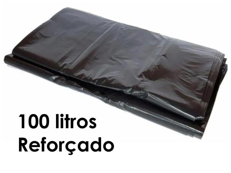 Imagem de Saco de lixo 100 litros super reforçado grosso c/ 50 un