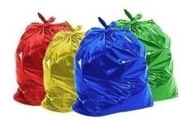 Imagem de Saco De Lixo 20 Litros Colorido 4 Pacotes Com 100Un De Cada