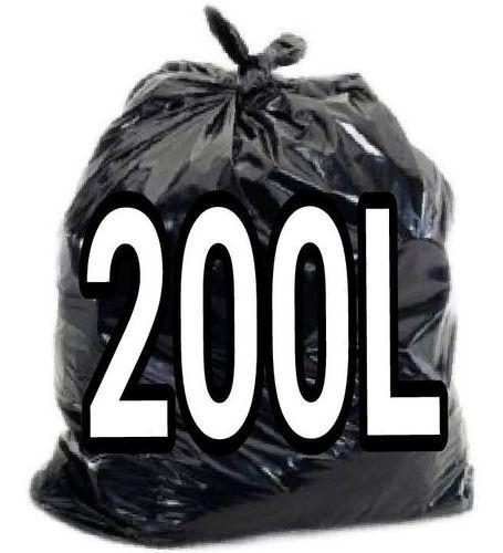 Imagem de Saco De Lixo 200 Litros Preto 100 Unid Resistente