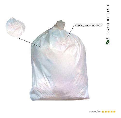 Saco De Lixo 30 Litros Reforçado Branco - 100 Unidades - HIGIPACK Imagem de Saco De Lixo 30 Litros Reforçado Branco - 100 Unidades