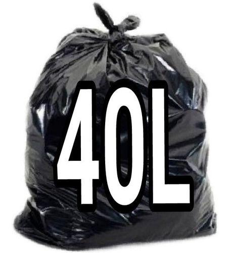 Imagem de Saco De Lixo 40 Litros Preto 100 Unid Resistente Fabricante