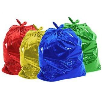 Imagem de Saco De Lixo 60 Litros Coloridos 4 Pacotes 400 Unidades