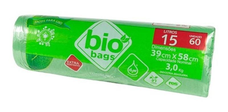 Inlay Infect Unexpected Saco De Lixo Biodegradavel - Verde - 15l - 120unid -biobags - EXTRUSA PACK  - Saco de Lixo - Magazine Luiza