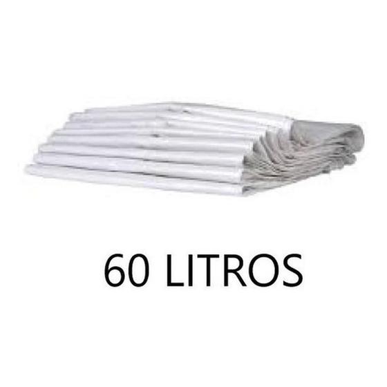 Imagem de Saco De Lixo Branco 60 Litros Pacote Com 100Un