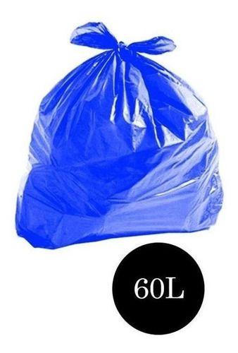Imagem de Saco De Lixo Comum Azul 60lts Pct C/100 Un
