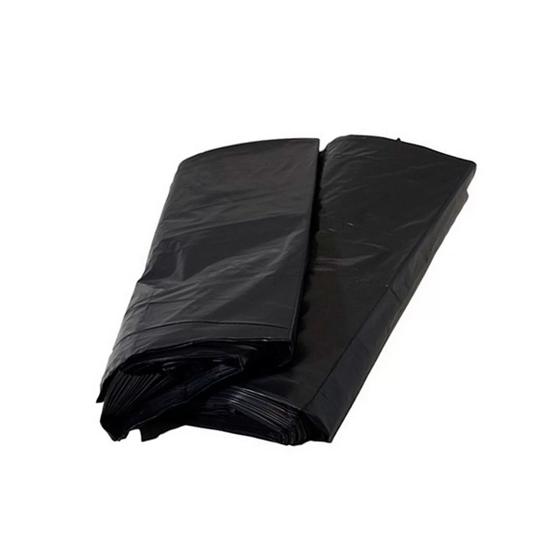 Imagem de Saco de Lixo Forte Preto 40 Litros 60cm x 60cm 100 Uni