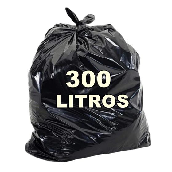 Imagem de Saco De Lixo Preto 300l Super Reforçado 6 Micra 50 Unid