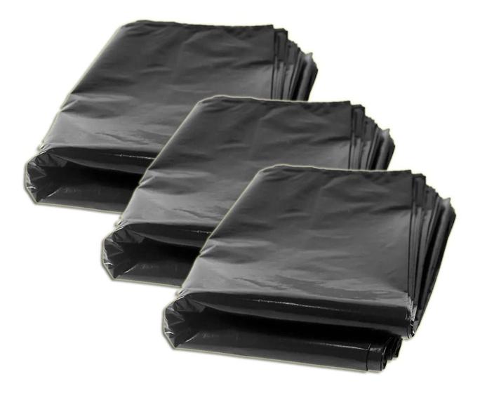 Imagem de Saco De Lixo Preto Reforçado 40l Pacote Com 100 Kit 3