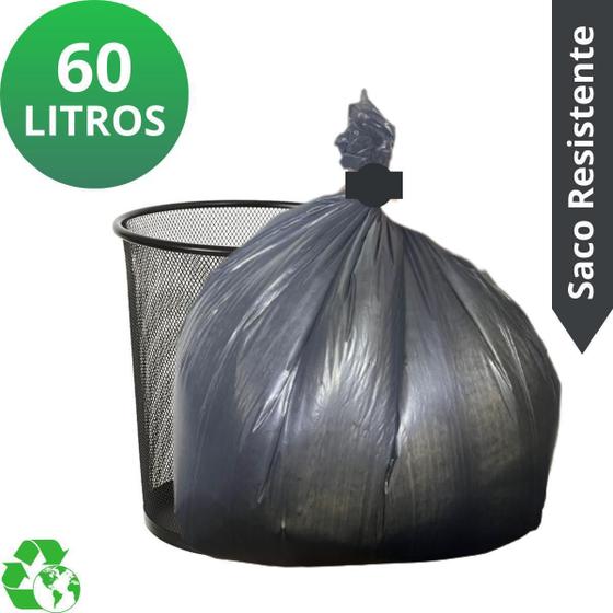 Imagem de Saco De Lixo Reforçado 60 Litros Pacote Com 100 Unidades