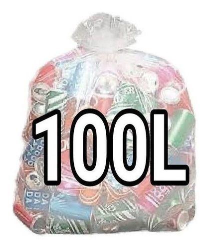 Imagem de Saco De Lixo Transparente 100l Reforçado 100 Un