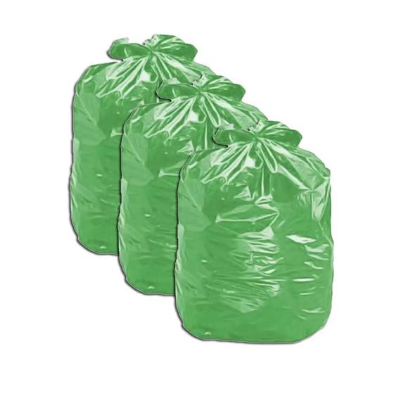 Imagem de Saco De Lixo Verde 60L Pacote Com 100 Kit 3