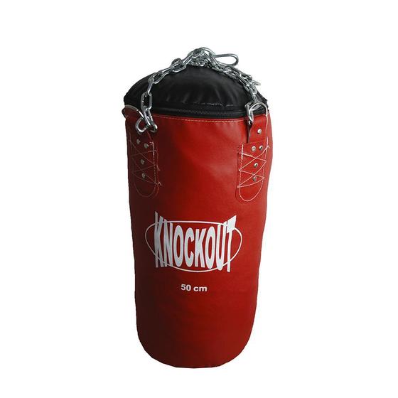 Imagem de Saco De Pancada 50cm Com Corrente Reforçado Com Enchimento Boxe