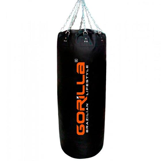 Imagem de Saco De Pancada Profissional 160 Cm Com Engate No Fundo Gorilla Treino Muay Thai Boxe Luta Bater Academia Chute