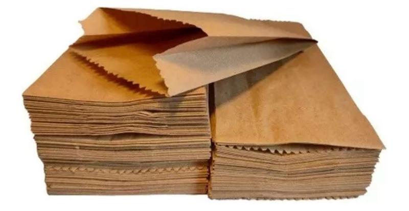 Imagem de Saco de papel kraft 1/2 kg p/ paes salgados liso c/ 1000 un