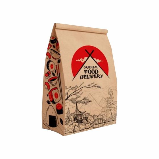 Imagem de Saco de papel kraft s.o.s oriental food 15kg
