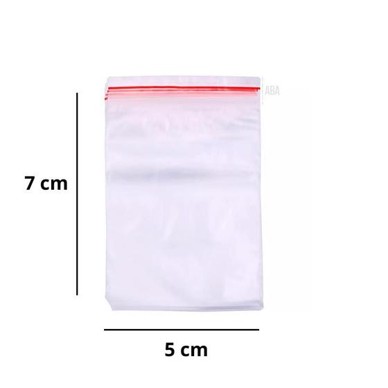 Imagem de Saco de Plástico Zip Lock com Fecho Hermético n1 com 100 Unidades