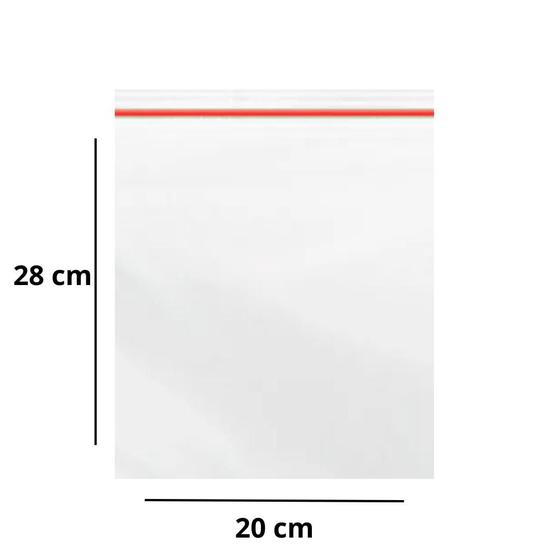 Imagem de Saco de Plástico Zip Lock com Fecho Hermético n9 com 100 Unidades