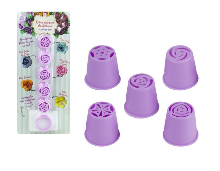 Imagem de Saco decorador confeiteiro com 5 bicos russos