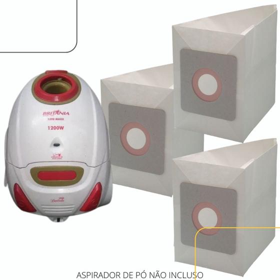 Imagem de Saco Descartável Aspirador Britânia 1390 Maxx Red c/06 Refil