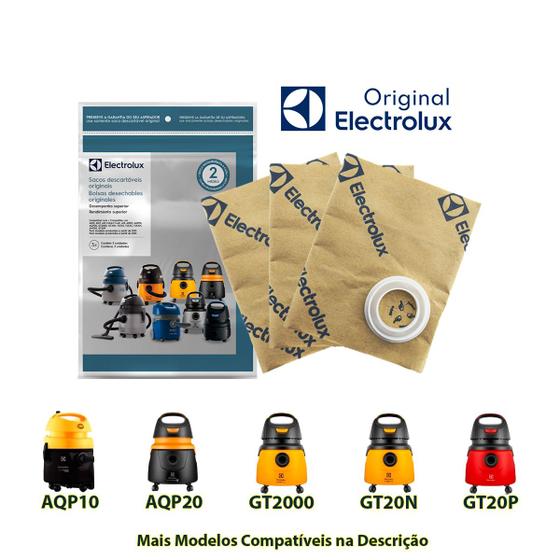 Imagem de Saco Descartável Aspirador Pó A10S GT200 AQP10 FLEX AQP20 GT20N 03 Unidades Electrolux - 70035078 / A20810201 / CSE10