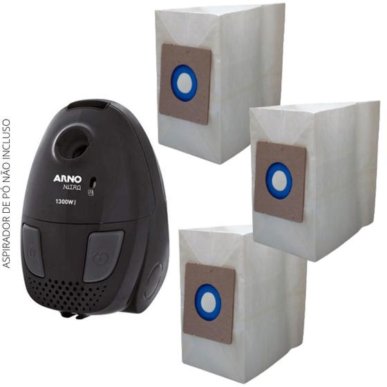 Imagem de Saco Descartável p/ Aspirador Arno Nitro Nit1 1300w c/03 un Refil