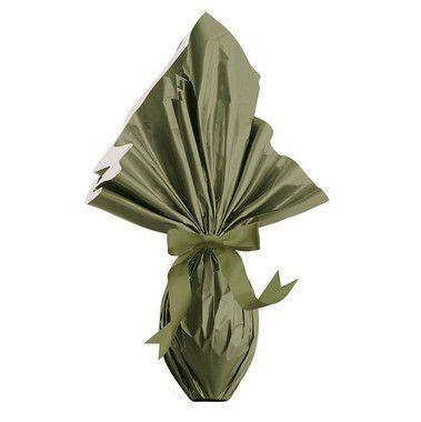 Imagem de Saco Express 35x35cm para Ovos de 250g a 350g - Verde Oliva - 5 unidades - Cromus Páscoa - Rizzo