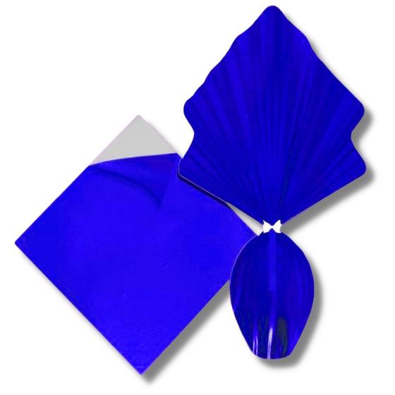 Imagem de Saco express envelope metalizado ovo da pascoa azul escuro (25x25 cm.) c/ 25 un.