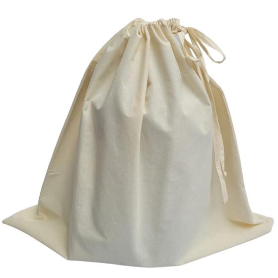 Imagem de Saco Hamper Tecido Algodão Cru Brim reforçado Hospital , Clinica, Hotel , licitação , com amarril 4 unidades