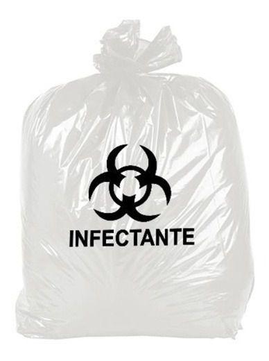 Imagem de Saco Lixo Hospitalar Infectante Branco Leitoso 100l 100 Unid