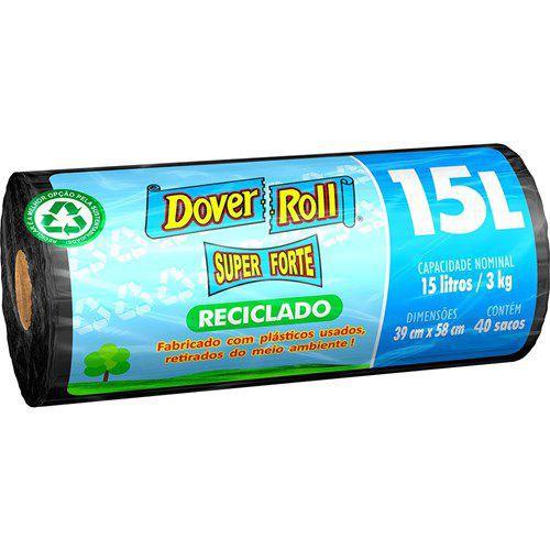 Imagem de Saco Lixo Reciclado Preto Super Forte 15L  40Un