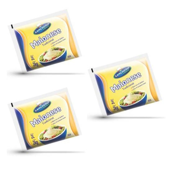 Imagem de Saco Maionese Lanchero Alimentos 6kg Kit com 3 unidades!
