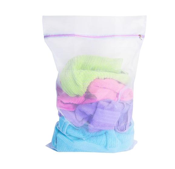 Imagem de Saco Médio com Zíper para Lavar Roupas - Secalux