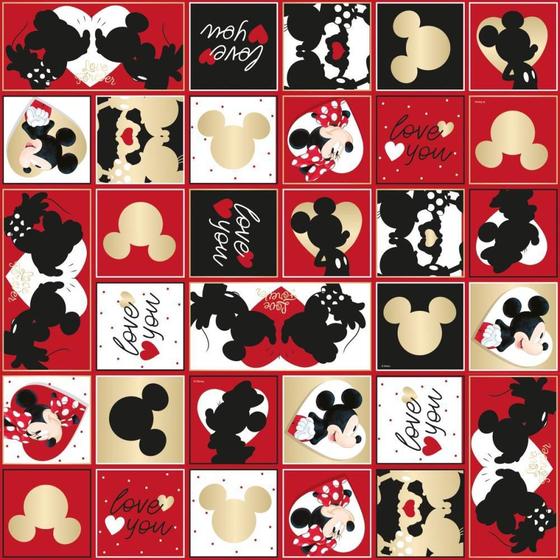 Imagem de Saco Metalizado 25X37CM Mickey e Minnie Love You