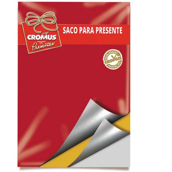 Imagem de Saco Metalizado 45X60CM 3 Cores Lisas Sortidas Pacote com 25