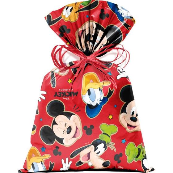 Imagem de Saco Metalizado 60X90CM Mickey Stickers Perolado