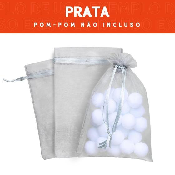 Imagem de Saco Organza - Saquinho Para Lembrancinha 10x15 Diversas Cores - 10/20/30/50/100 Unidades - Nybc