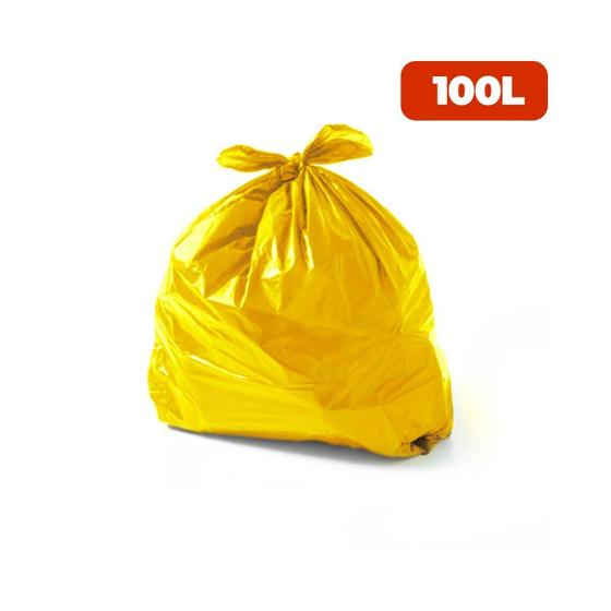 Imagem de Saco P/Lixo 100 Lt Cs Especial Amarelo C/100 Unidade