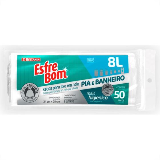 Imagem de Saco P/Lixo Pia Esfrebom Rolo C/50