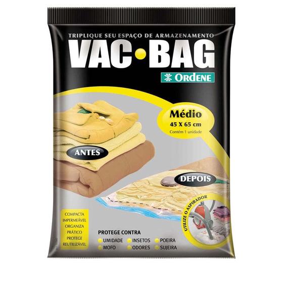 Imagem de Saco para Armazenamento à Vácuo Vac Bag Ordene Médio Transparente