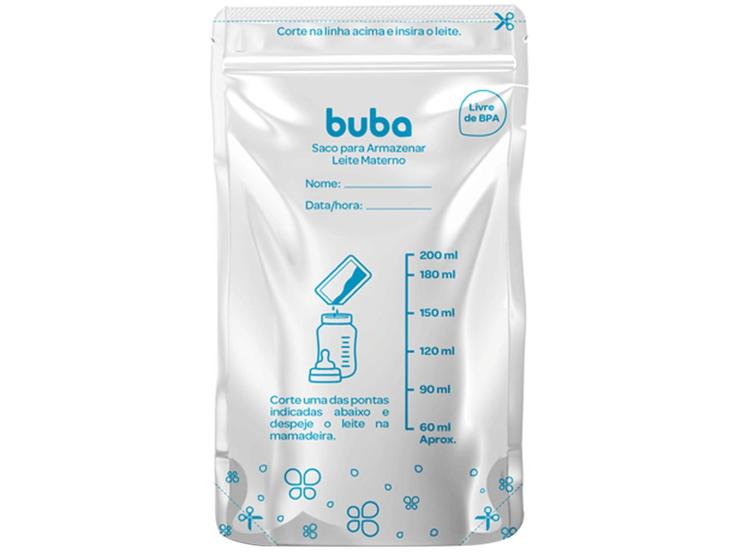 Imagem de Saco para Armazenar Leite Materno Buba - 09923 200ml 25 Unidades