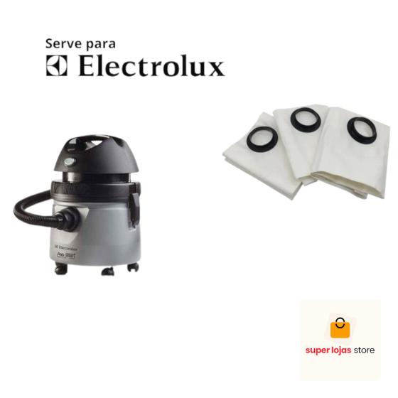 Imagem de Saco Para Aspirador De Pó Electrolux A10 Smart Hidrovac Antigo Com 3 Unidades